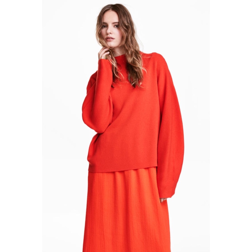 H&M Bright Red Soft Sweater